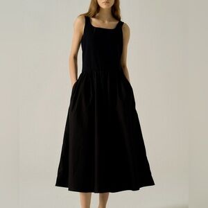 Korean brand FACADE PATTERN Sleeveless Knit Dress_Black size M